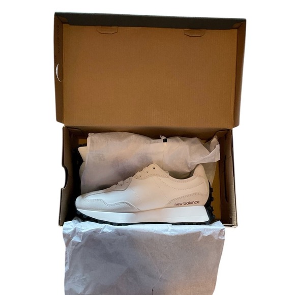 New Balance 327 NB White Burgundy Women Casual Lifestyle Shoes WS327JWC-B Size 7